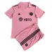 Inter Miami Replika Babykläder Hemma matchkläder barn 2023-24 Korta ärmar (+ Korta byxor)